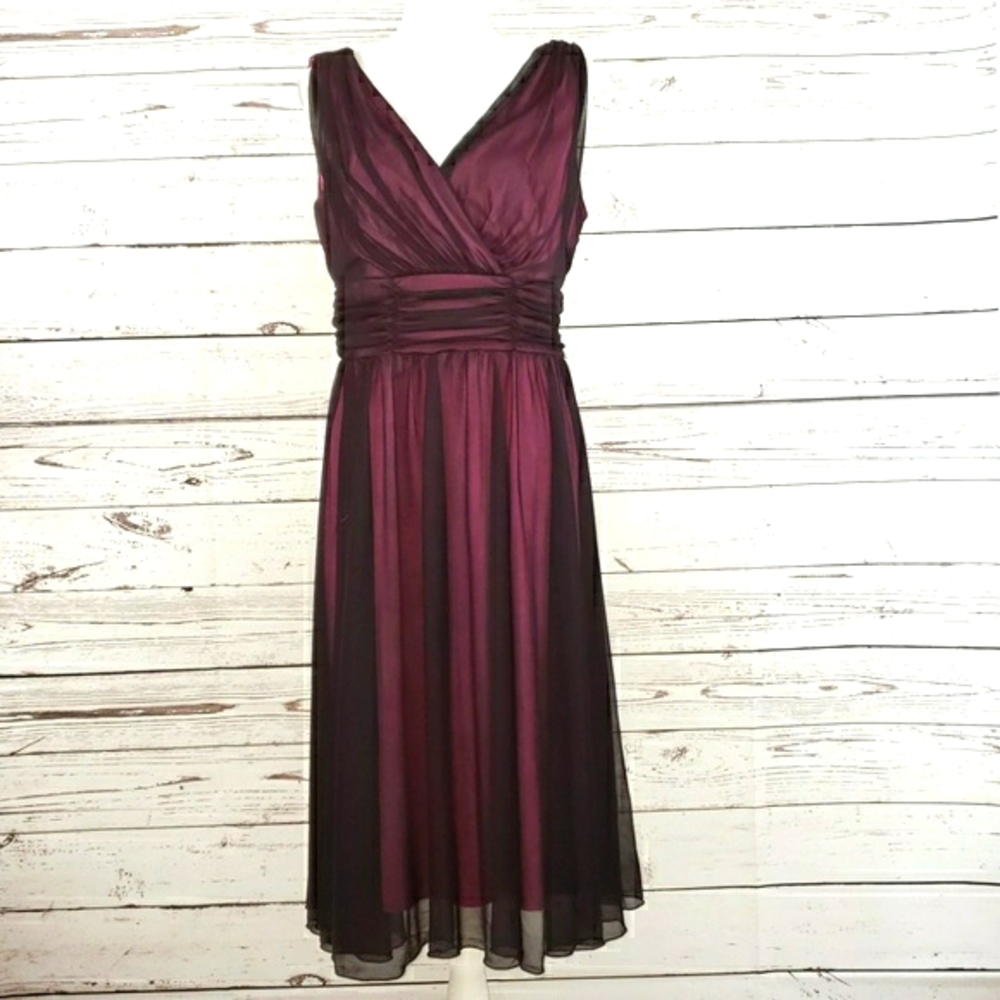Empire Waist  D.J. Sommers mid calf Dress - Picture 4 of 8